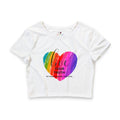 Live Your Truth Pride Crop Tee | No Fear No Hate Just Love