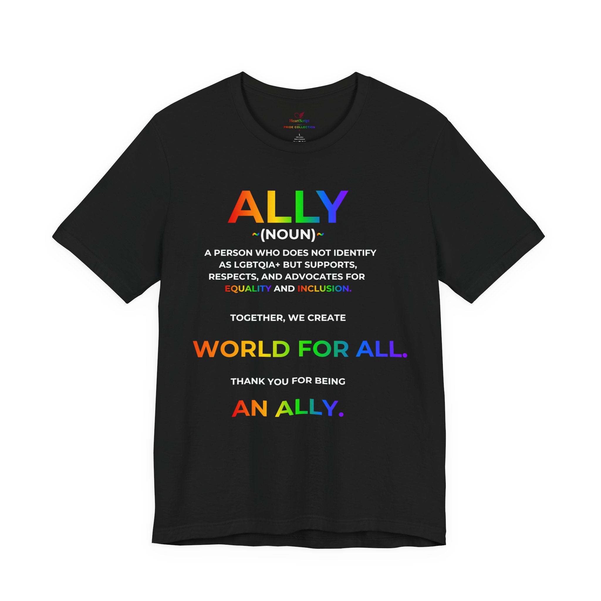 Ally Definition LGBTQ+ Support Shirt | Inclusive Pride Unisex Tee