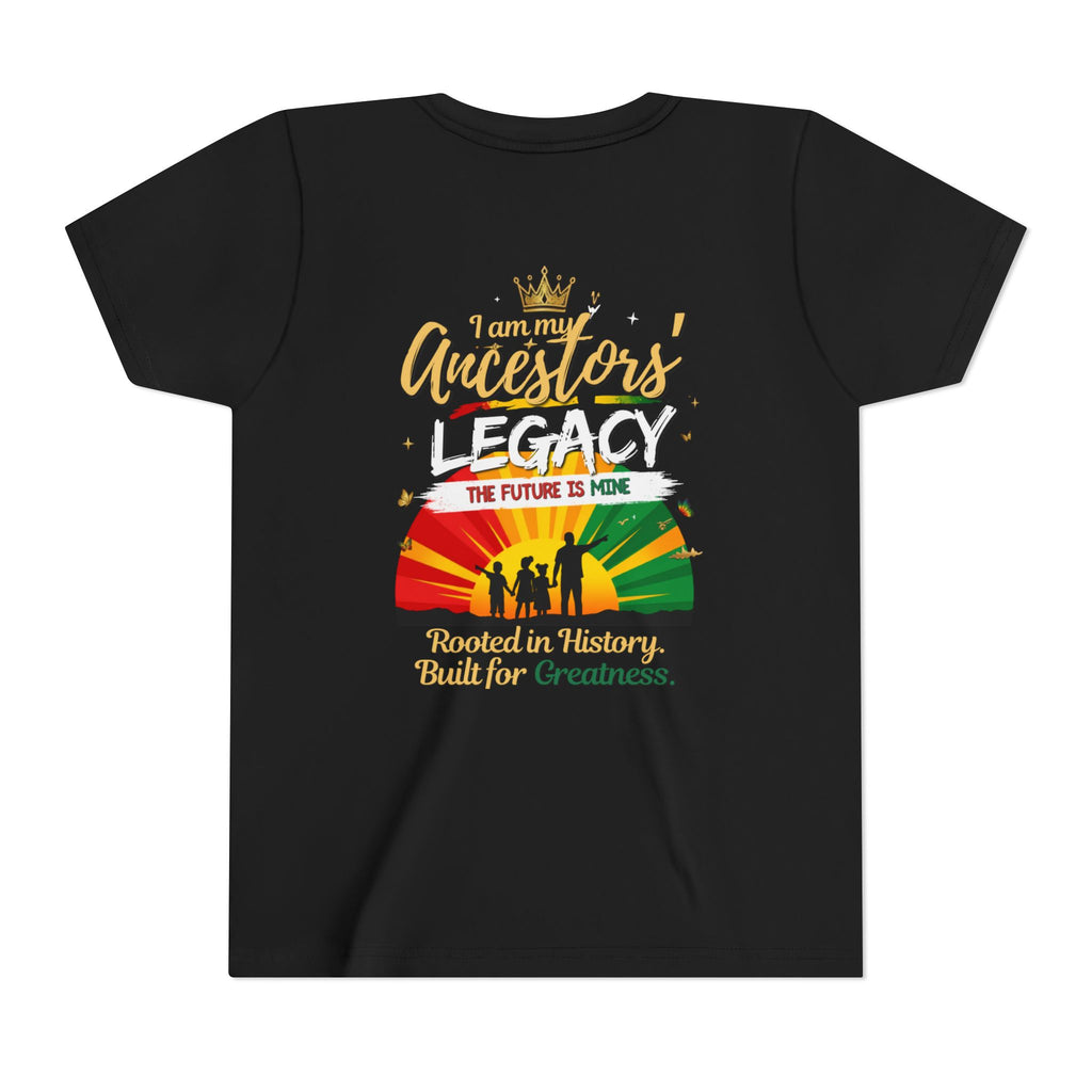 Junior Legacy Girls Youth Tee — Front & Back · I AM Beautiful