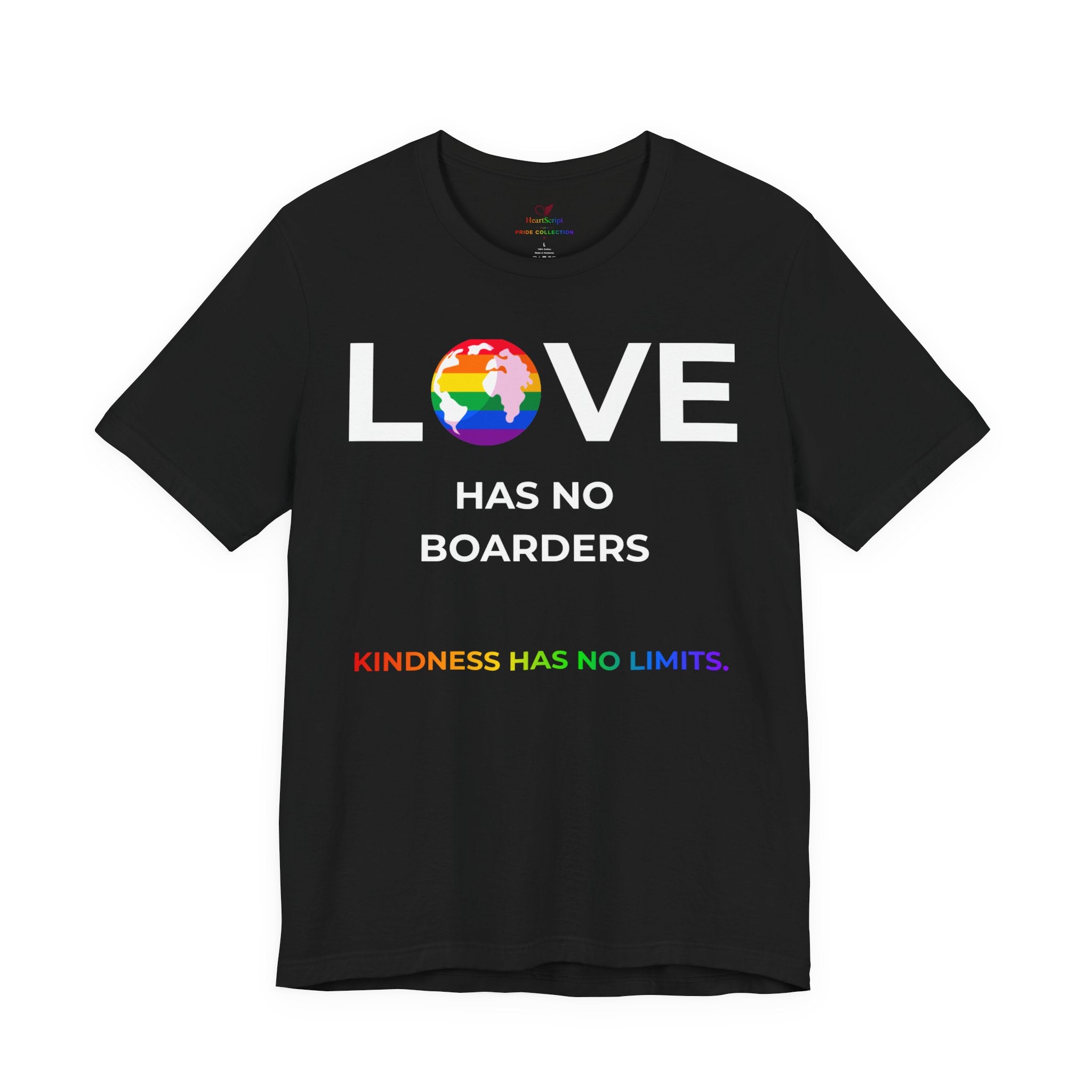Love Has No Borders LGBTQ+ Pride Shirt | Kindness Has No Limits Tee