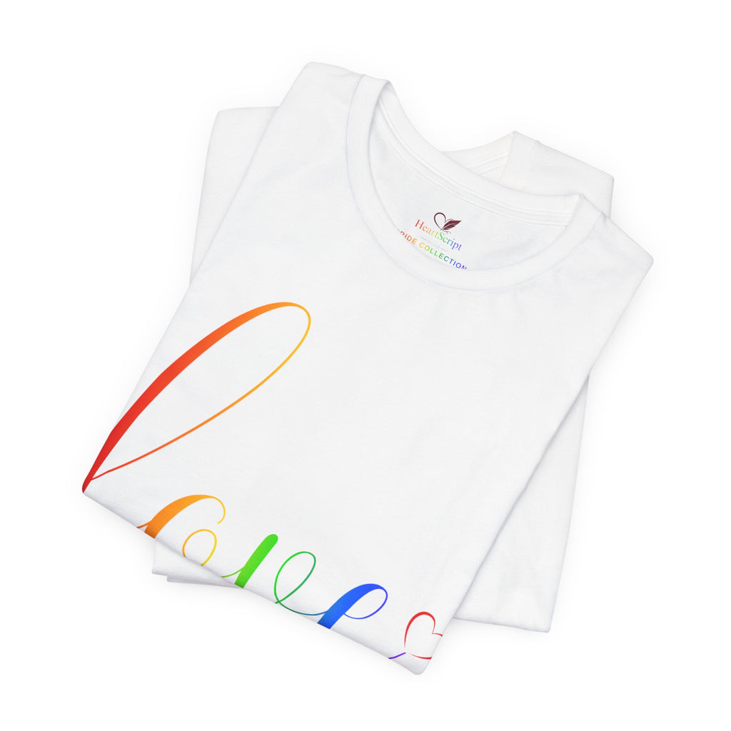 Love Is Love Rainbow Hearts Pride Shirt | LGBTQ+ Equality Tee