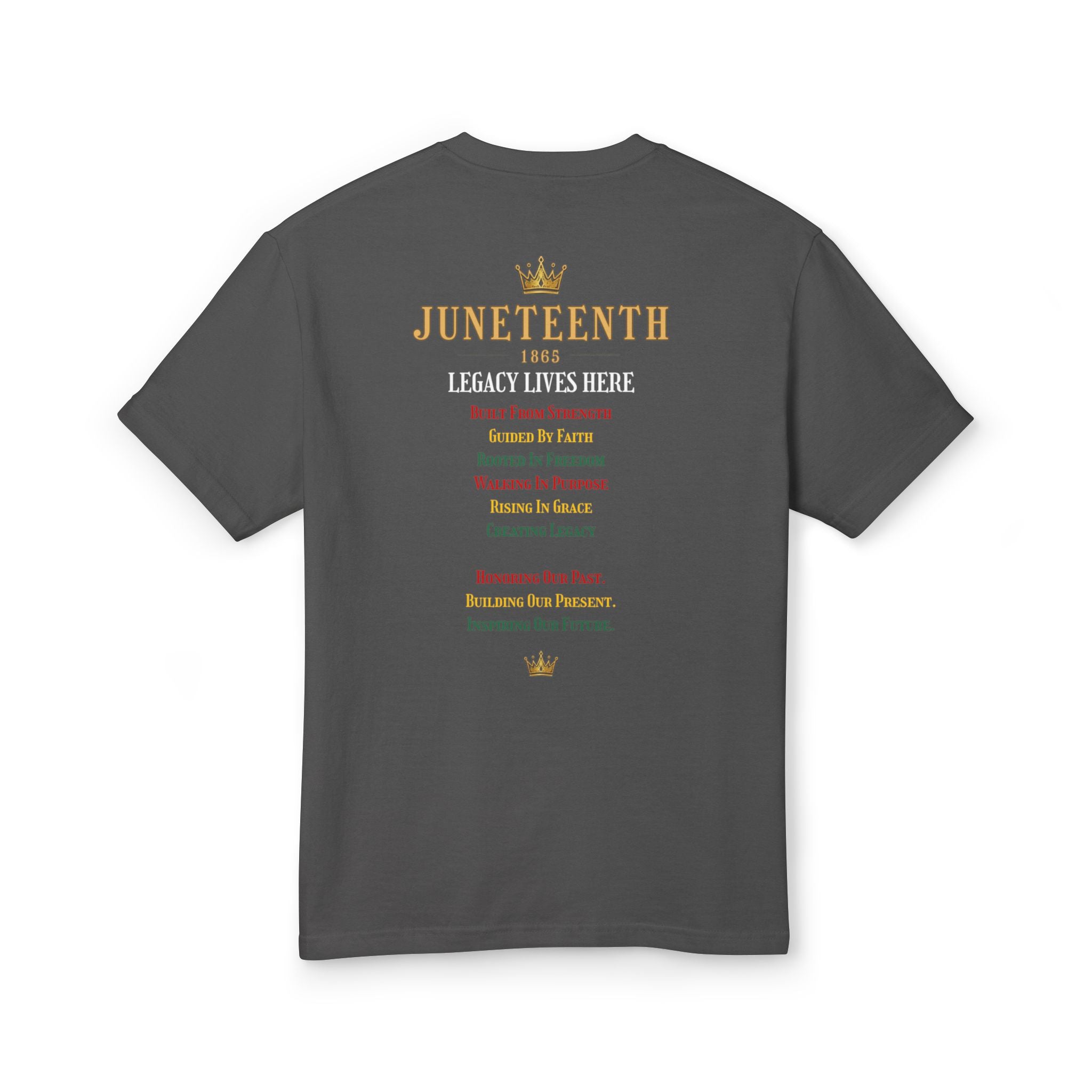 Legacy Collection — Grunge Fist Pan-African Tee Front & Back Print (Unisex)