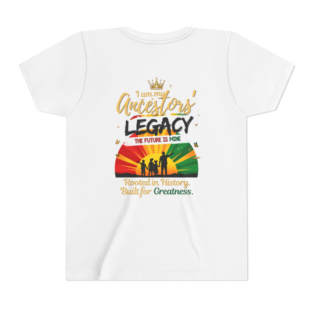 Junior Legacy Girls Youth Tee — Front & Back · I AM Beautiful