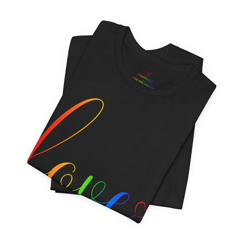 Love Is Love Rainbow Hearts Pride Shirt | LGBTQ+ Equality Tee