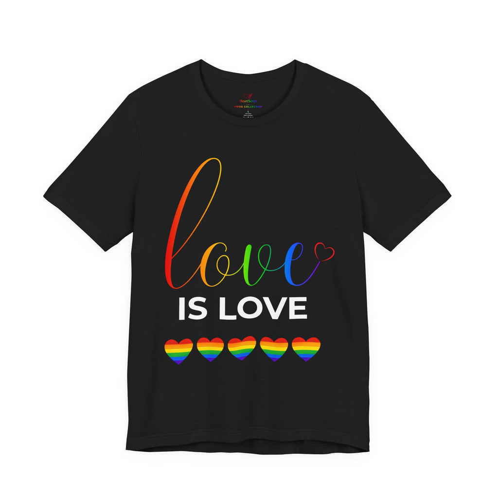 Love Is Love Rainbow Hearts Pride Shirt | LGBTQ+ Equality Tee