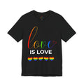 Love Is Love Rainbow Hearts Pride Shirt | LGBTQ+ Equality Tee