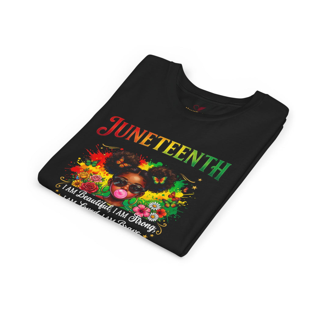 Junior Legacy Girls Youth Tee — Front & Back · I AM Beautiful