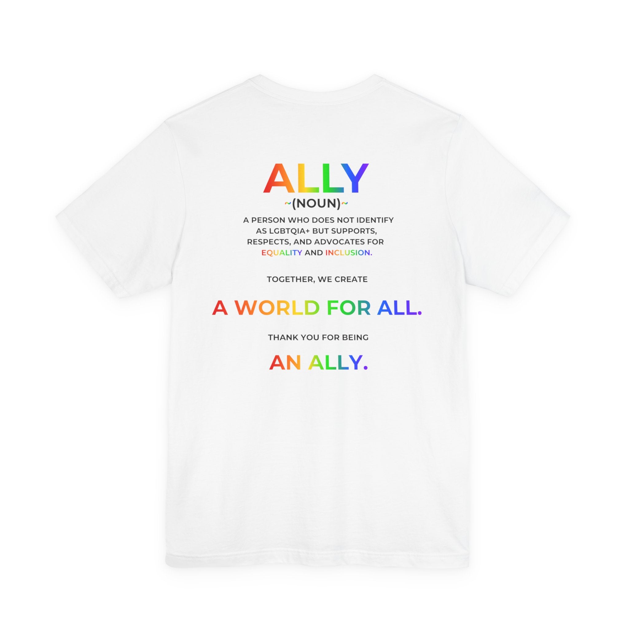 Allies Show Up Speak Up Stand Up LGBTQ+ Ally Pride Shirt