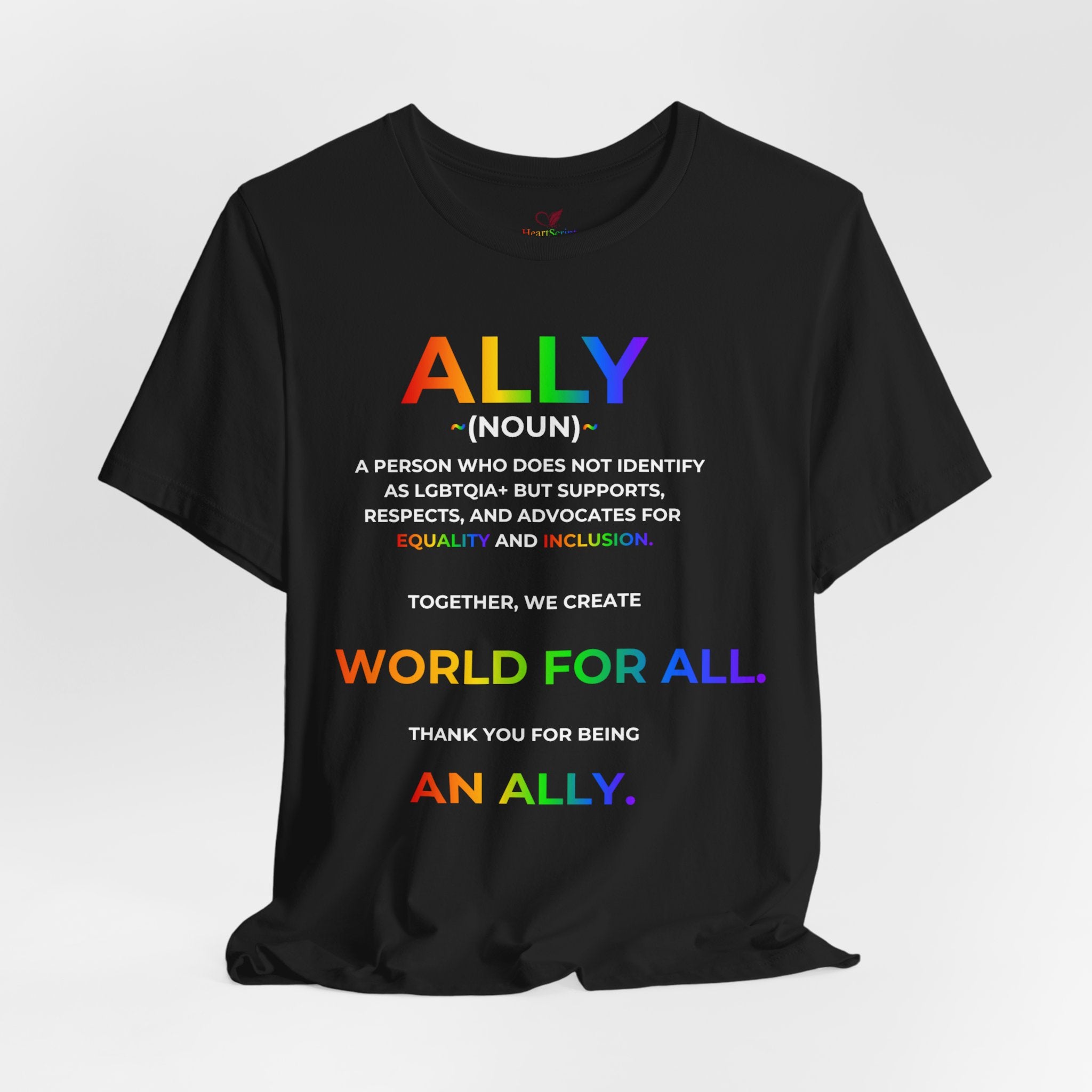 Ally Definition LGBTQ+ Support Shirt | Inclusive Pride Unisex Tee