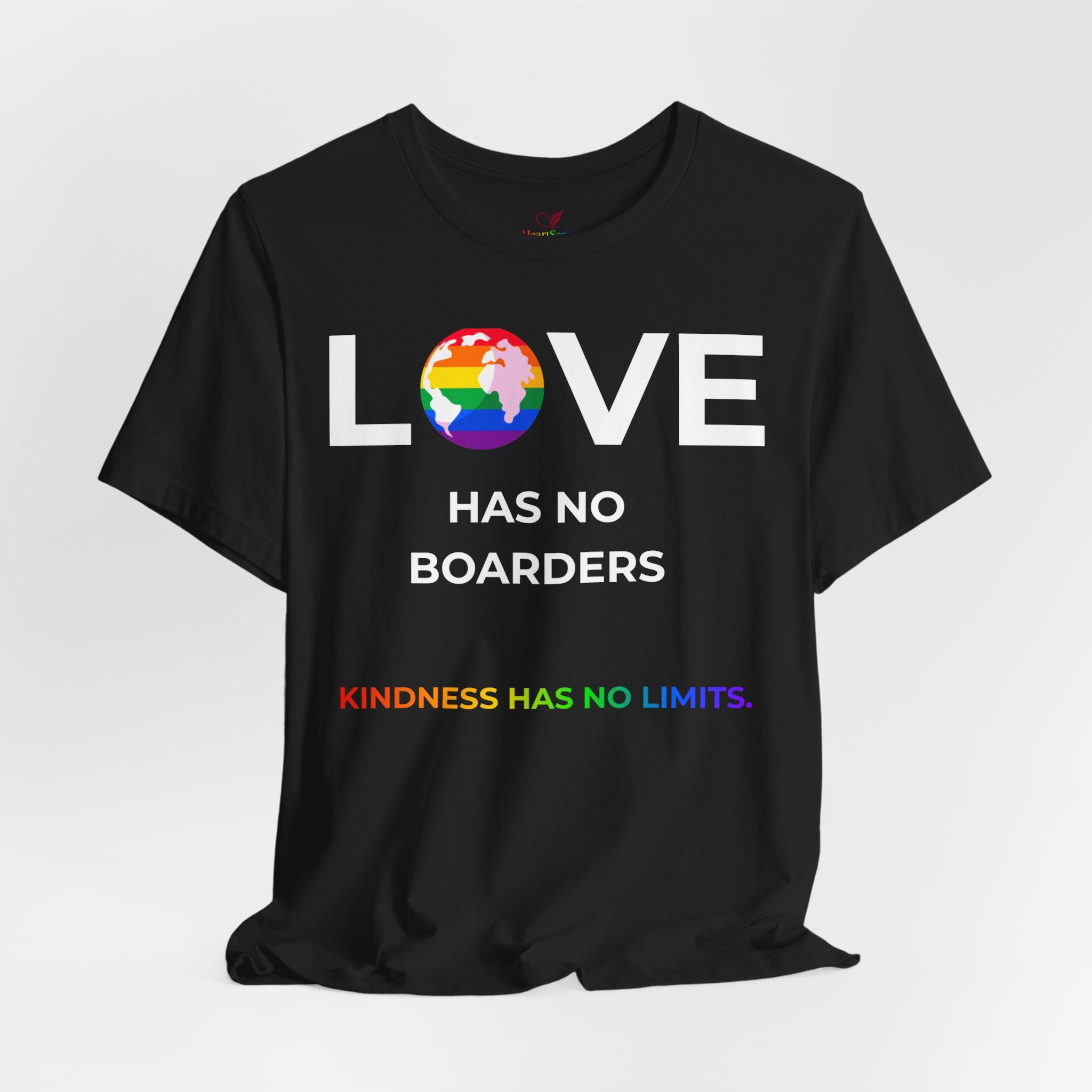Love Has No Borders LGBTQ+ Pride Shirt | Kindness Has No Limits Tee