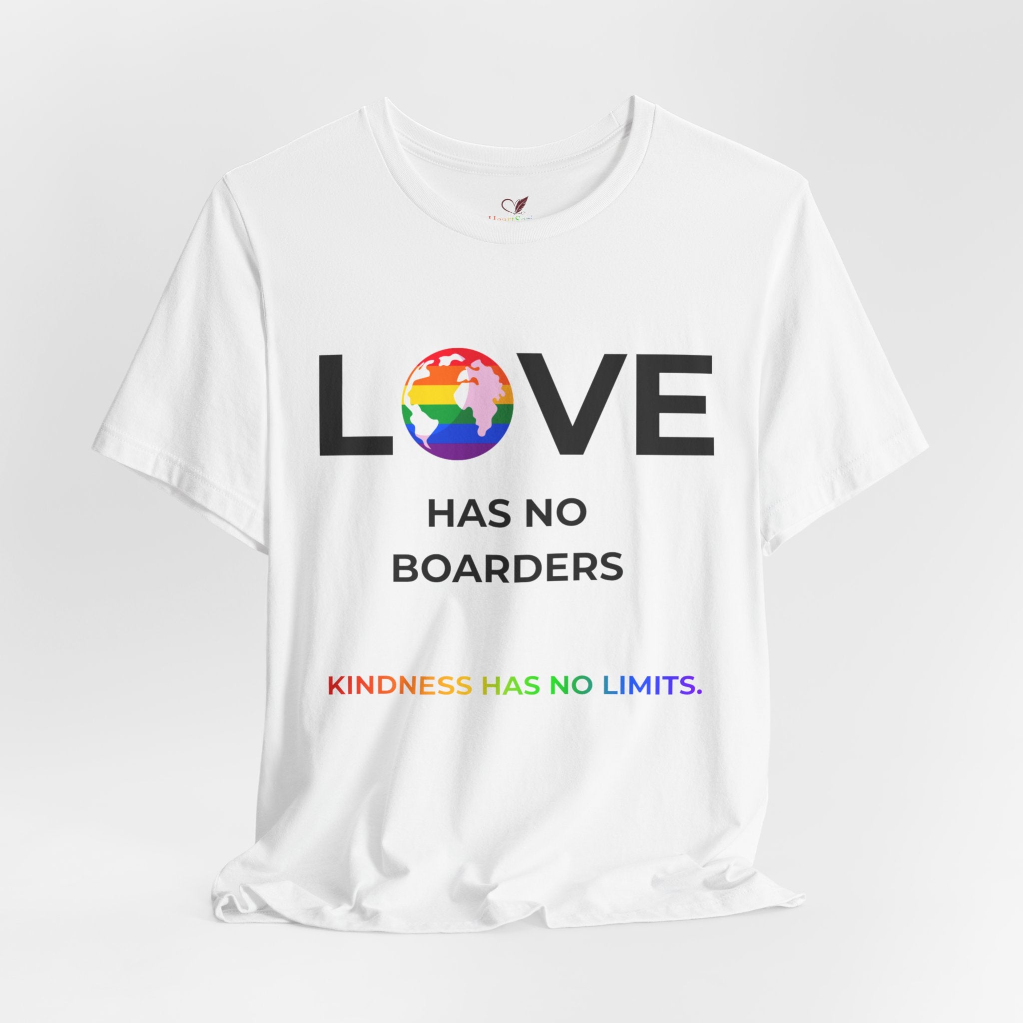 Love Has No Borders LGBTQ+ Pride Shirt | Kindness Has No Limits Tee