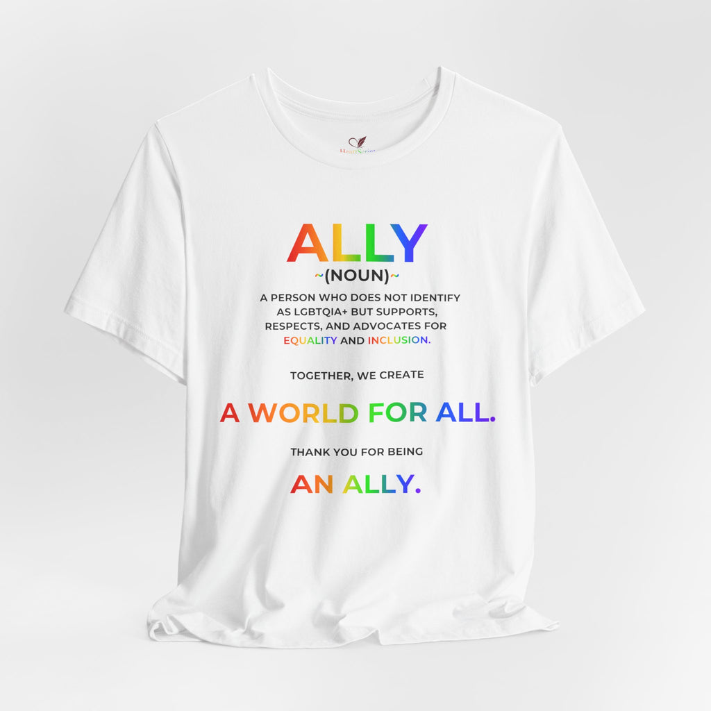 Ally Definition LGBTQ+ Support Shirt | Inclusive Pride Unisex Tee